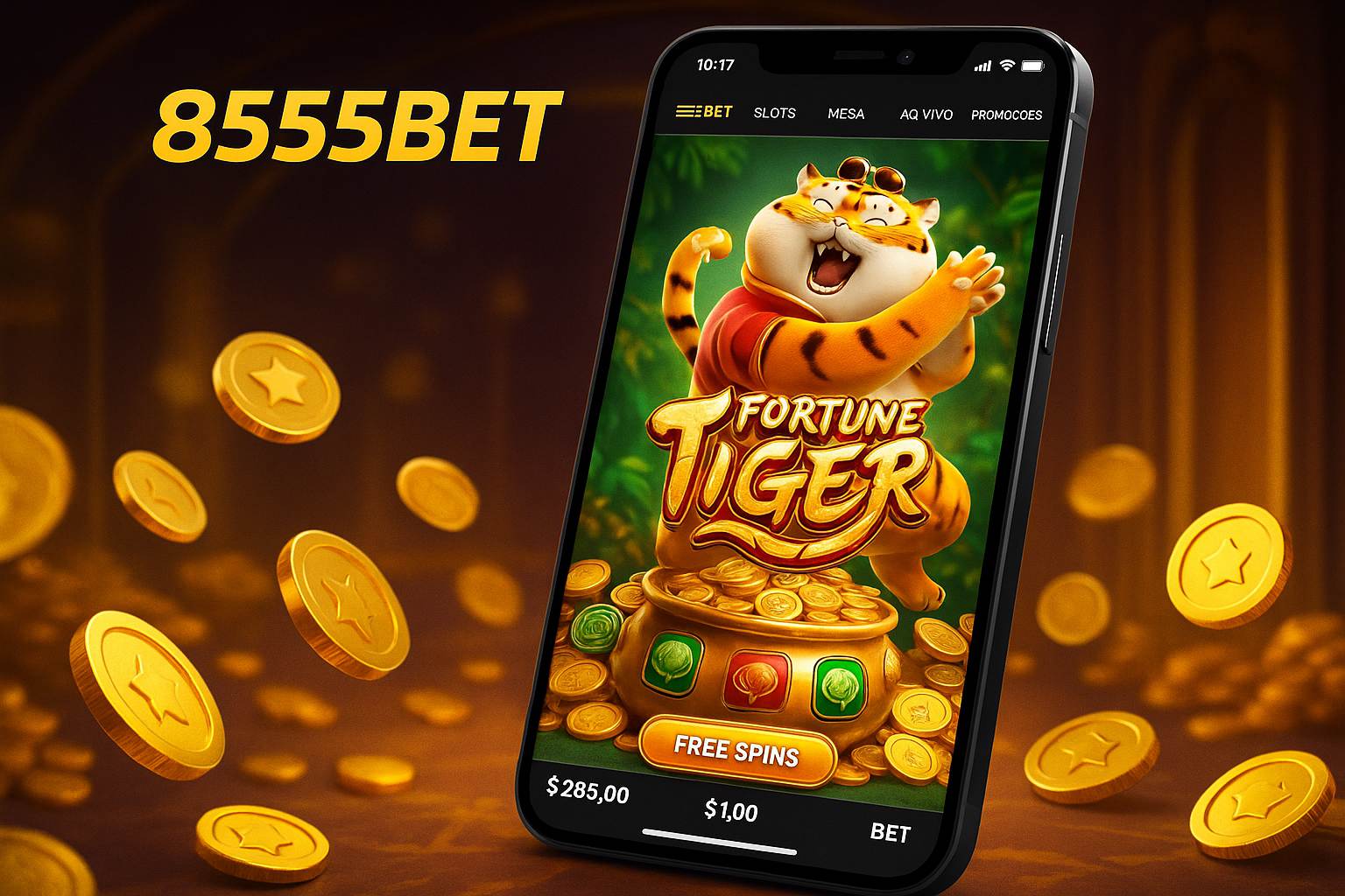 Fortune Tiger é um jogo imperdível no 8555BET Casino