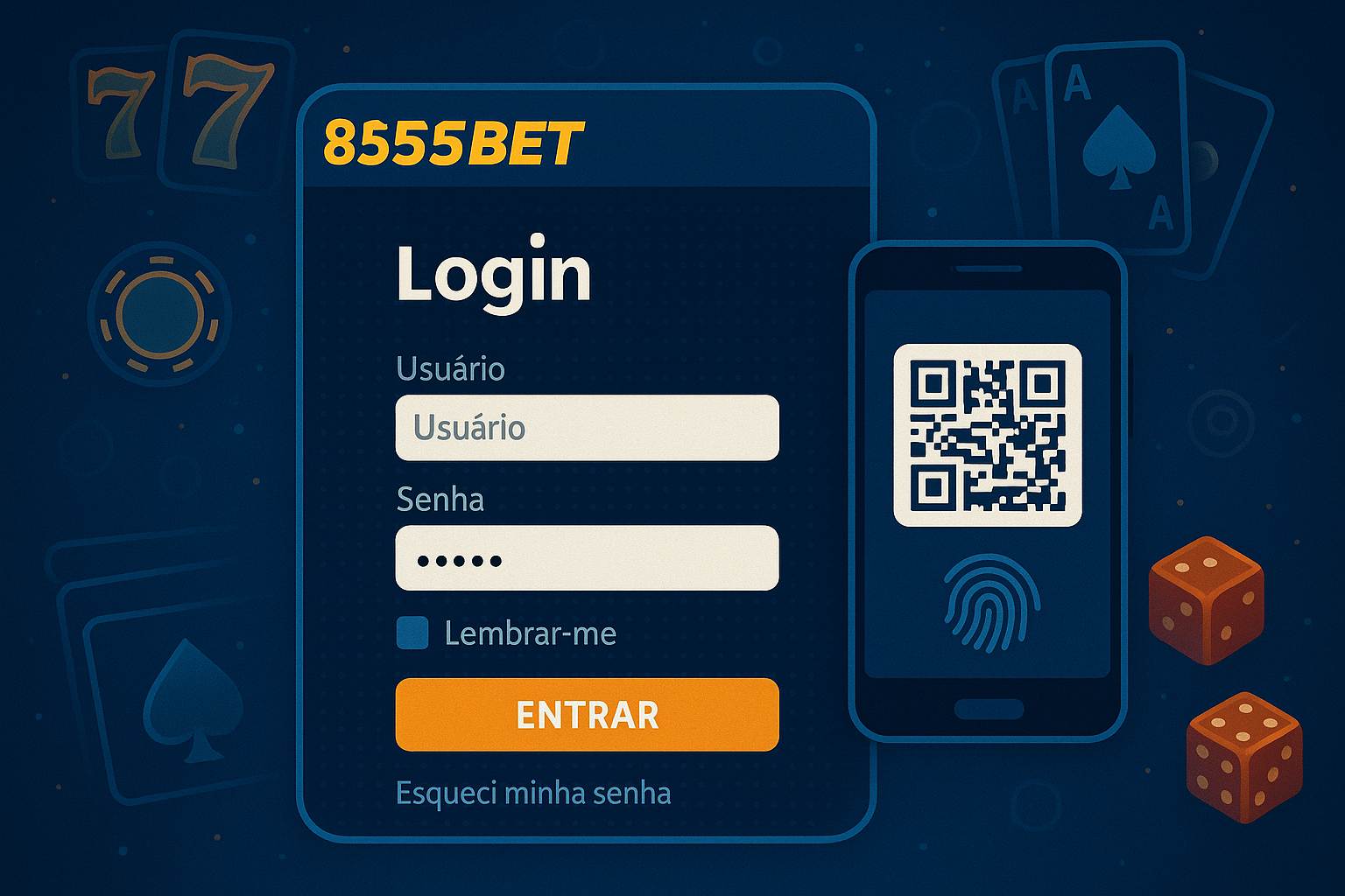 Criar uma nova Conta no plataforma 8555BET 